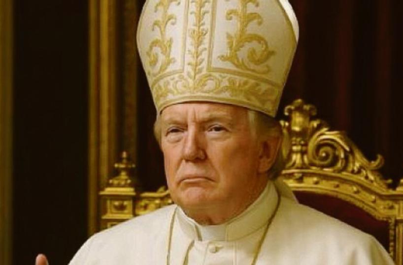 E Trump diventa anche Pontefice