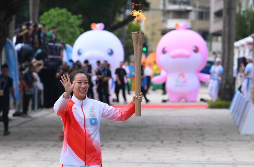 Cina, prima staffetta transfrontaliera della torcia per i Giochi Nazionali