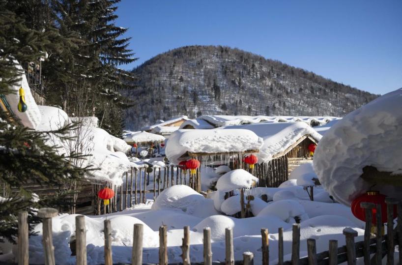Cina, area turistica panoramica su ghiaccio e neve apre nello Heilongjiang
