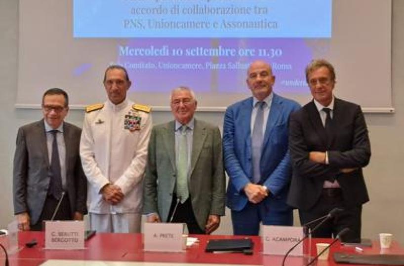 Mare: accordo di collaborazione tra Pns, Unioncamere e Assonautica Italiana