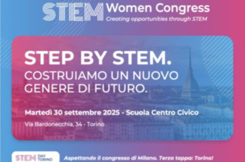 Stem women congress, a Torino terza tappa percorso Step by Stem