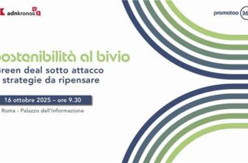 'Sostenibilità al bivio', il 16 ottobre l'evento Adnkronos Q&A