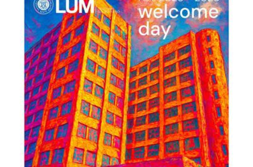 Università, un'opera murale di Luigi Loquarto per il welcome day della Lum