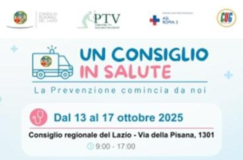 Nel Lazio torna un 'Consiglio in Salute', programma gratuito di prevenzione