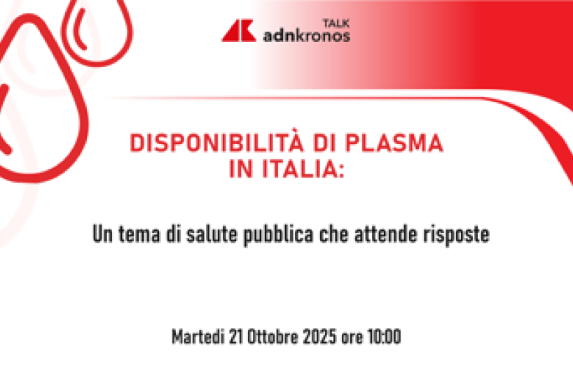 Plasmaderivati, esperti a confronto per garantirne la disponibilità in Italia - Diretta domani dalle 10