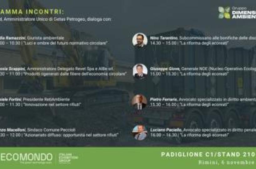 Sostenibilità, Dimensione Ambiente a Ecomondo con i dialoghi sull’economia circolare