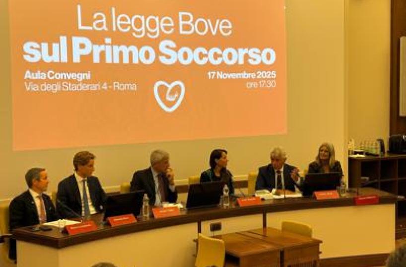 Bove in Senato per proposta di legge sul primo soccorso: "Onore e imbarazzo"