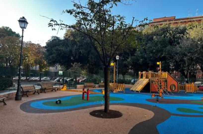 Municipio I Roma, inaugurata nuova area giochi di piazza Santa Maria Liberatrice