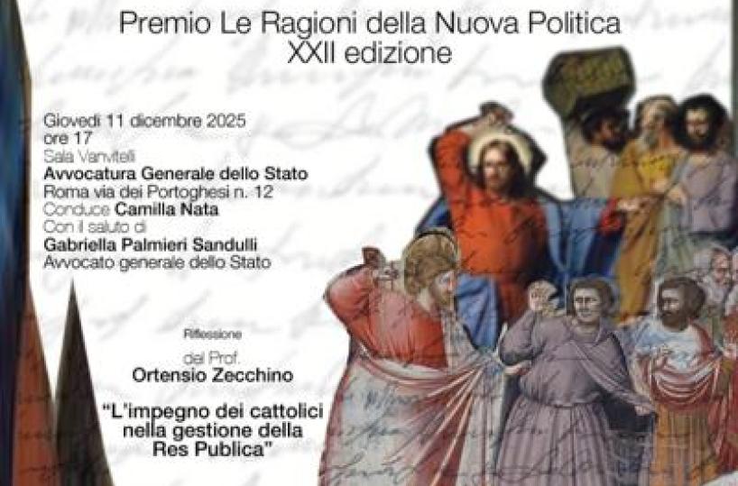 Premio 'Ragioni della nuova politica', oggi la cerimonia della XXII edizione