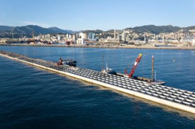 Webuild ha completato l'affondamento del quindicesimo cassone della Diga Foranea di Genova