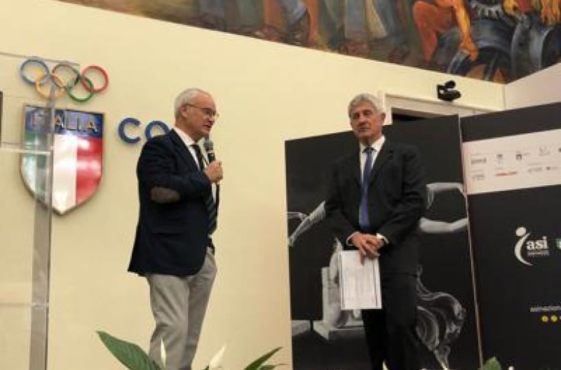 Sport, Ranieri premiato alla 20&ordf; edizione del Premio Asi Sport & Cultura