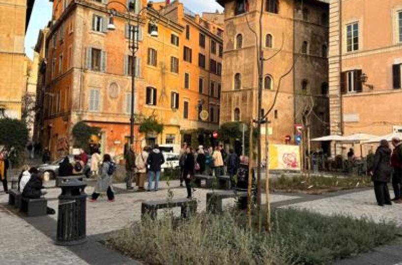 Roma, inaugurata la nuova Piazza della Moretta
