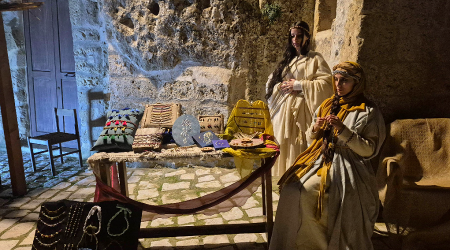 Quel presepe vivente nel teatro della pietra