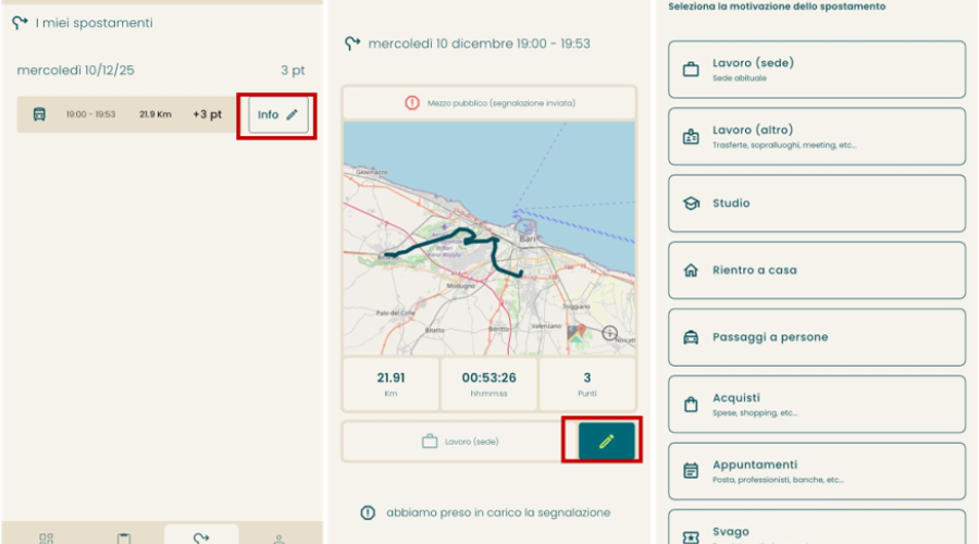 Da febbraio &laquo;Green Move&raquo; sbarca a Bitonto e Capurso: l'app che premia chi si muove a piedi, in bici o con i mezzi pubblici