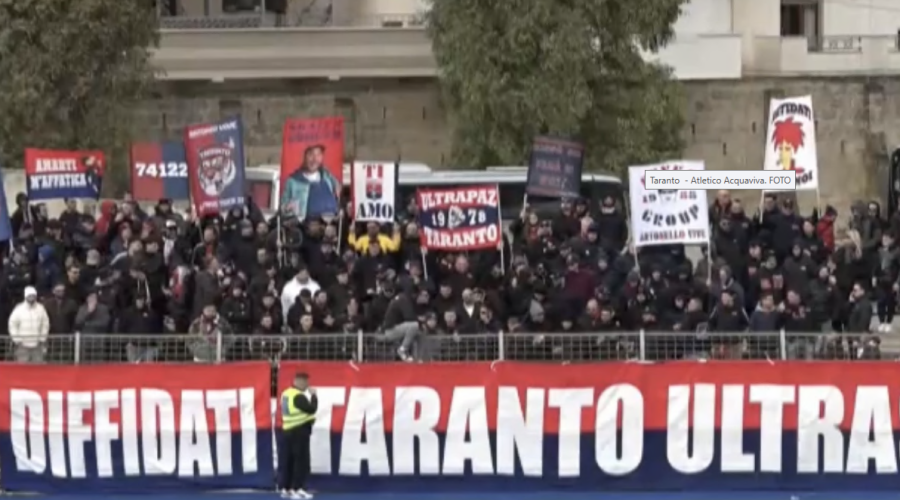 Il Taranto frena ancora ed esplode la contestazione dei tifosi
