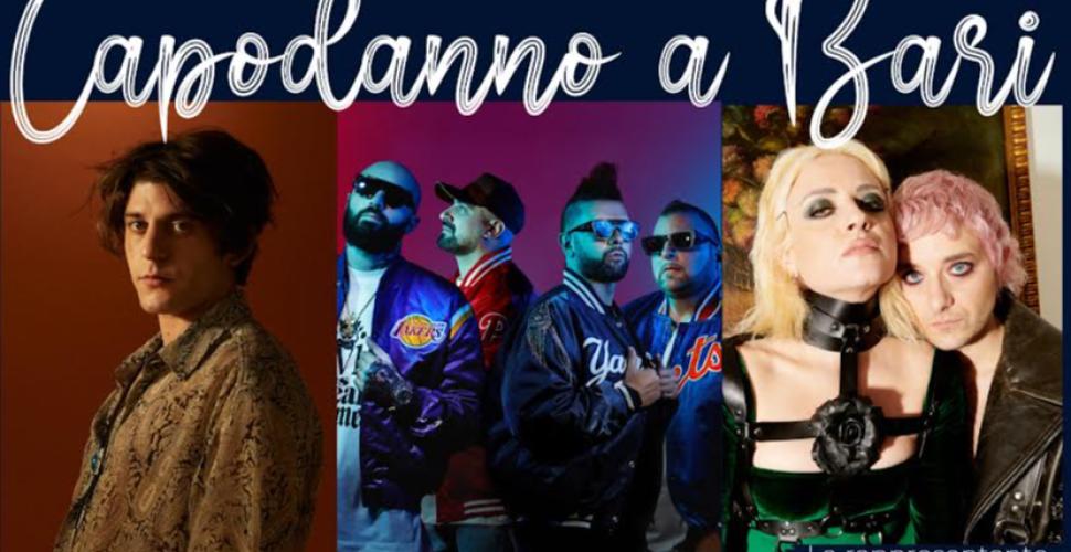 Capodanno a Bari con Boomdabash, Rkomi e La Rappresentante di Lista