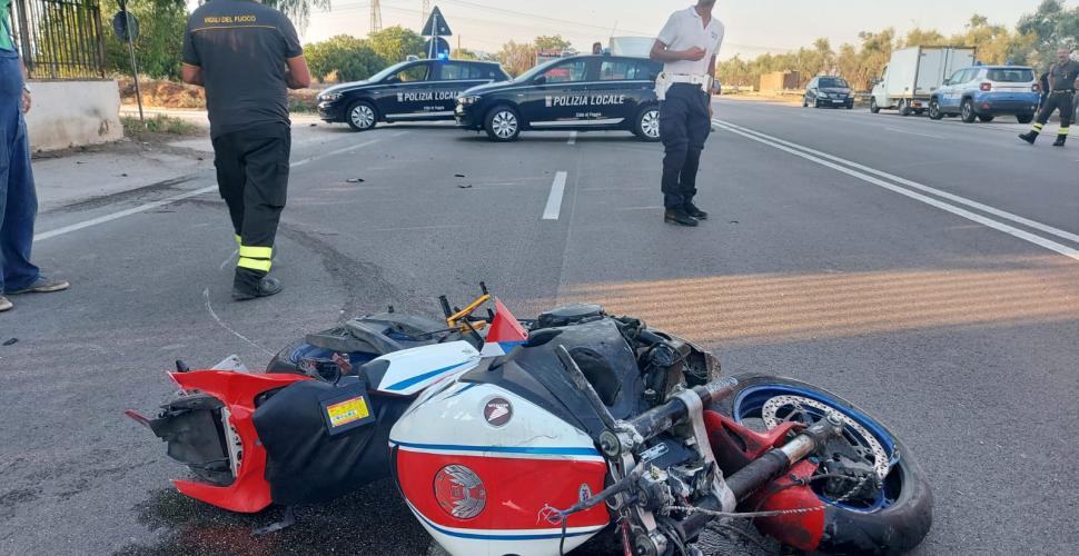 Foggia, scontro auto moto: i due conducenti in codice rosso 