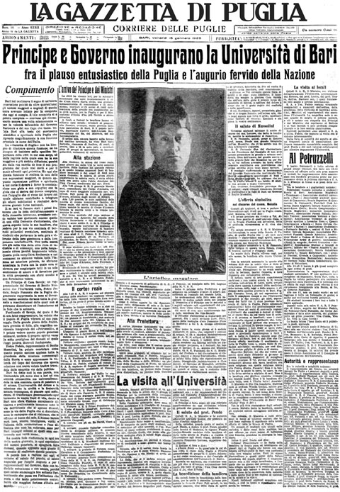 Quando Bari ebbe la sua Università