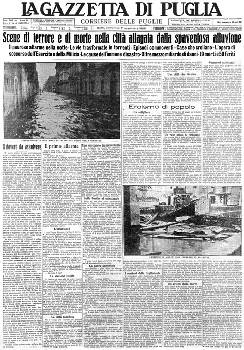 Scene di terrore e di morte nella città allagata dalla alluvione
