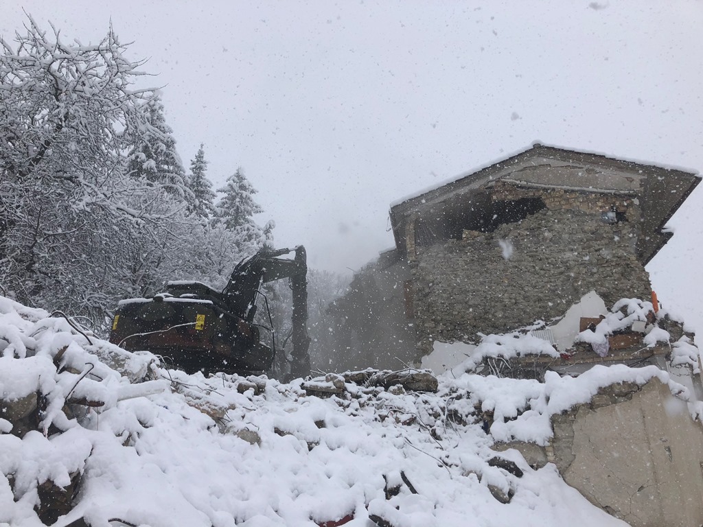 Escavatore in azione