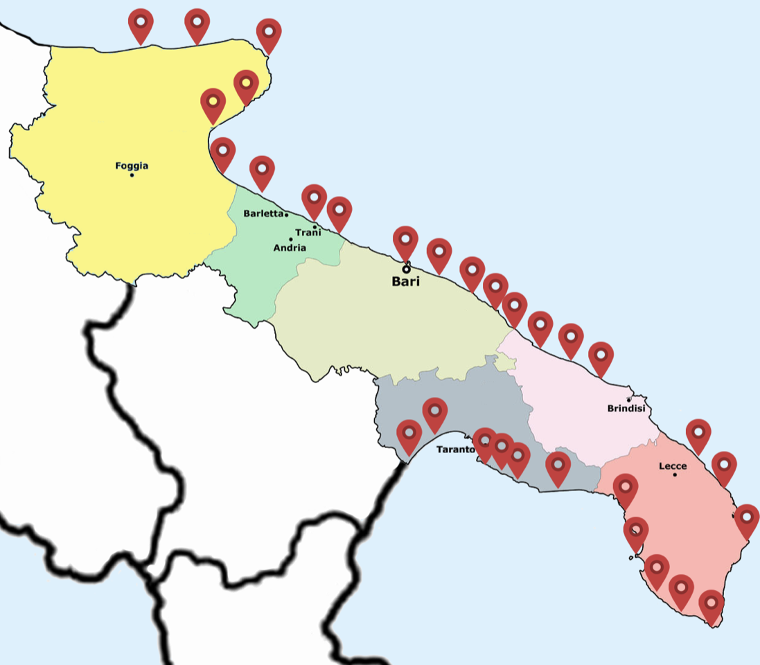 Spiagge in Puglia sempre più erose, un progetto del Politecnico di Bari per salvarle