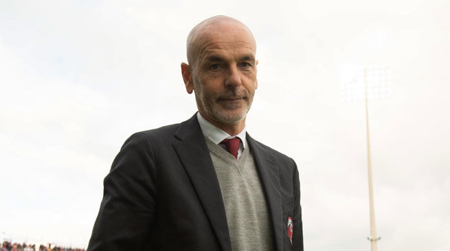 L'allenatore del Milan, Stefano Pioli