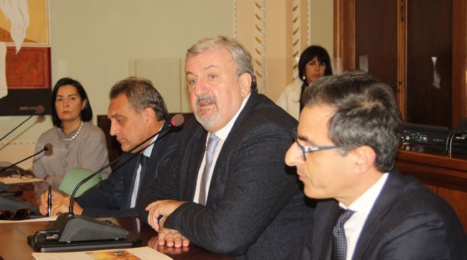 Emiliano a Foggia per incontro antimafia sociale (foto Maizzi)