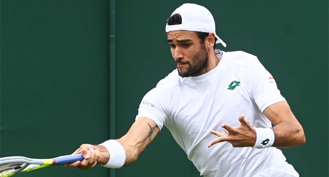 Tennis, Matteo Berrettini al torneo di Wimbledon