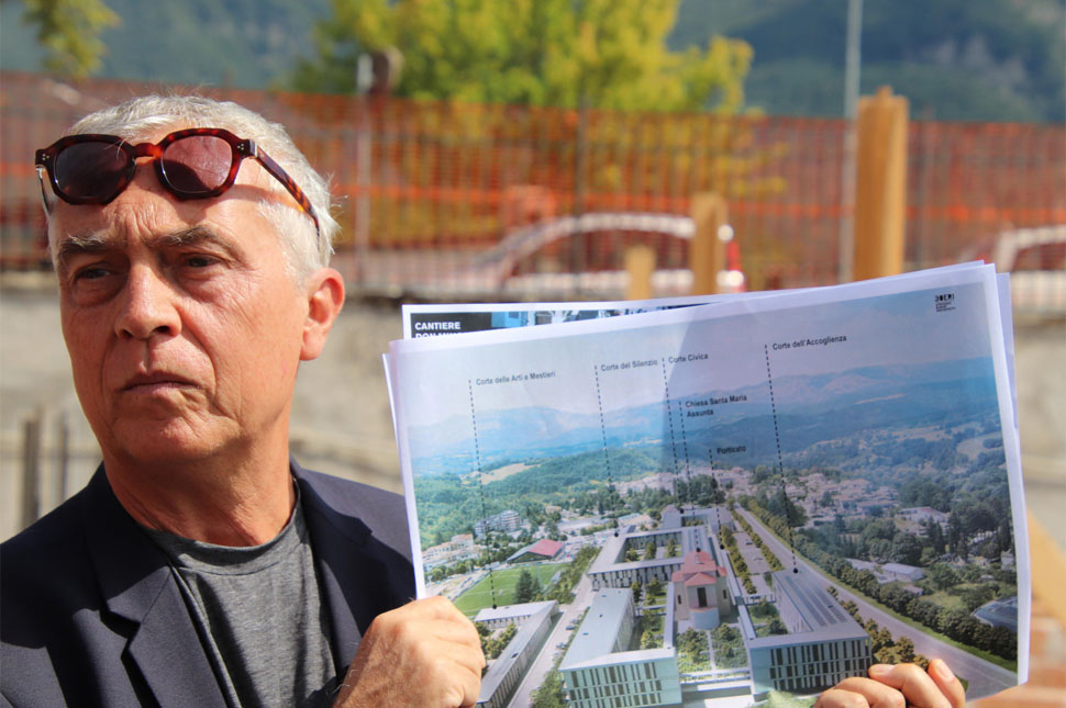 L'architetto Stefano Boeri al quale è affidato il progetto di ricostruzione dello storico orfanotrofio Don Minozzi