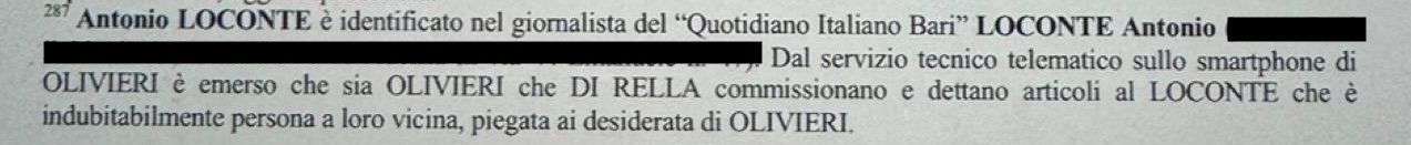 informativa della Polizia di Stato bari