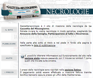 Gazzetta Necrologie